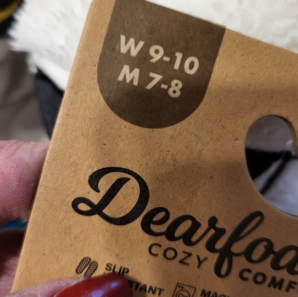 NWT Dearfoams Cozy Comfort Unisex Women's 9-10 Men's 7-8 Memory Foam Sli… - Picture 2 of 15